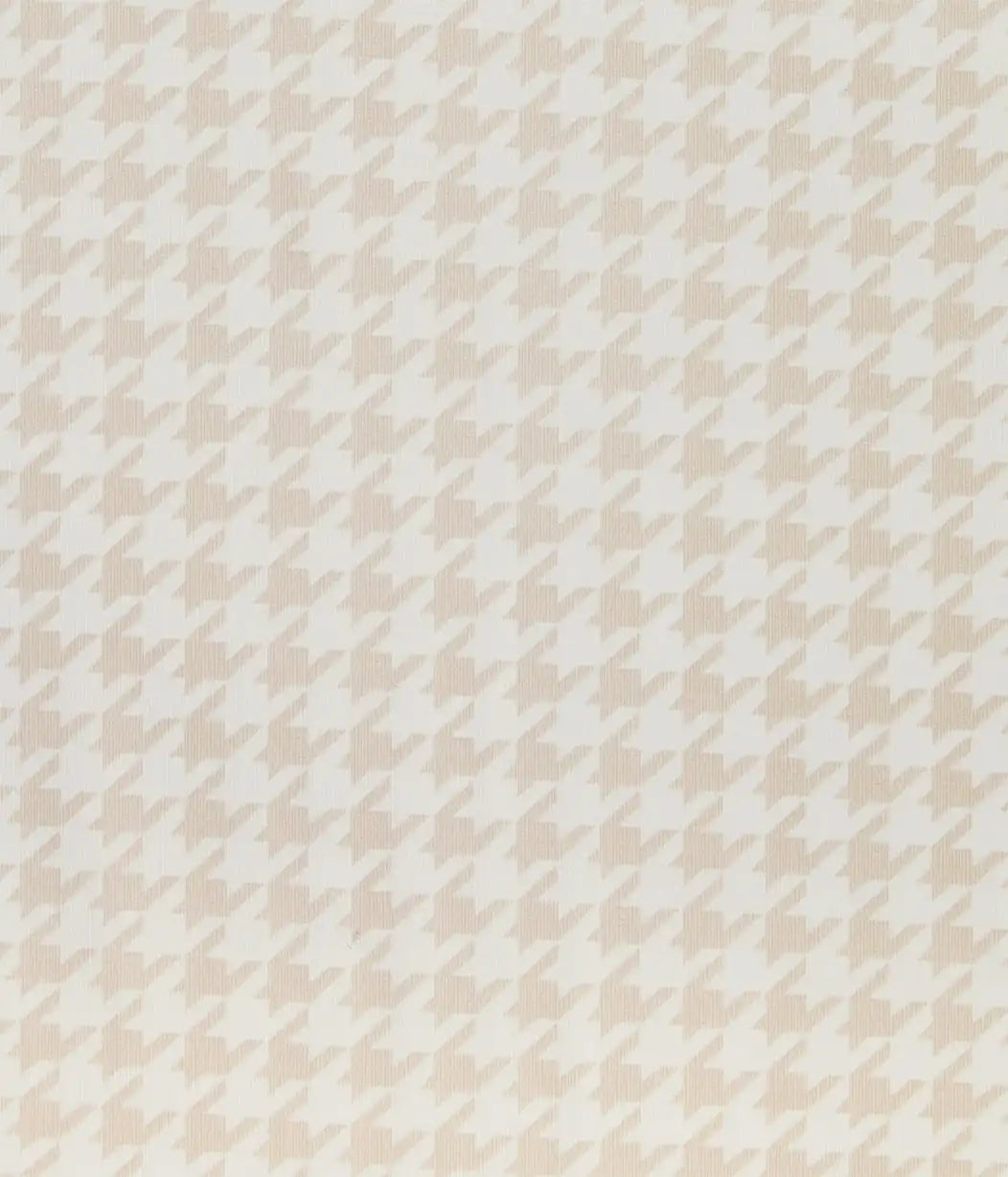 HushDry™ 2-in-1 Waterproof Fitted Bedside Crib Sheet Viscose from Bamboo Tan Houndstooth