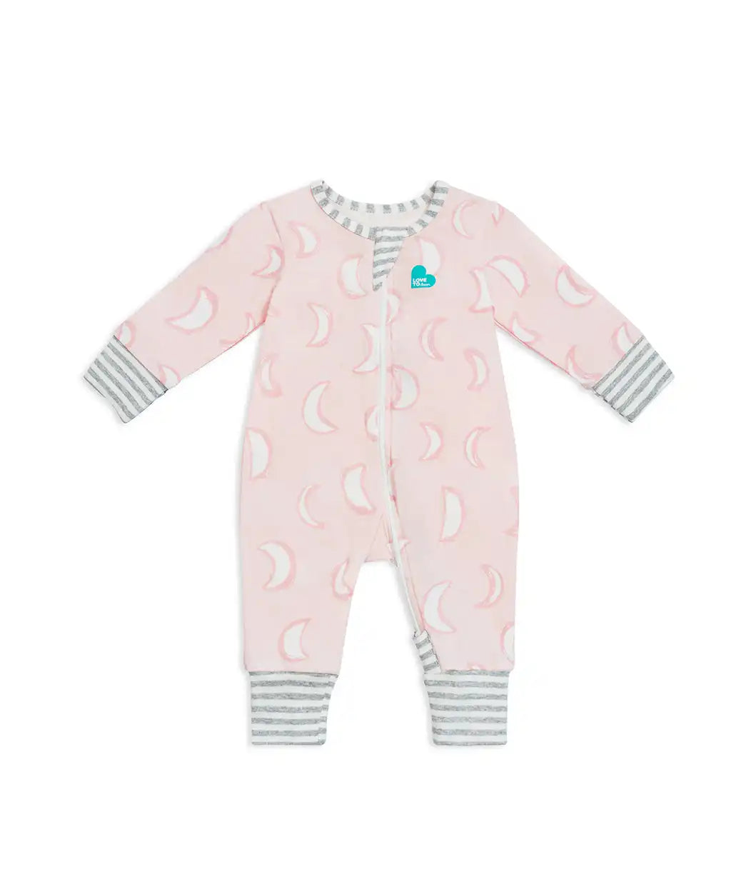 Footless Romper Cotton Pink Eclipse