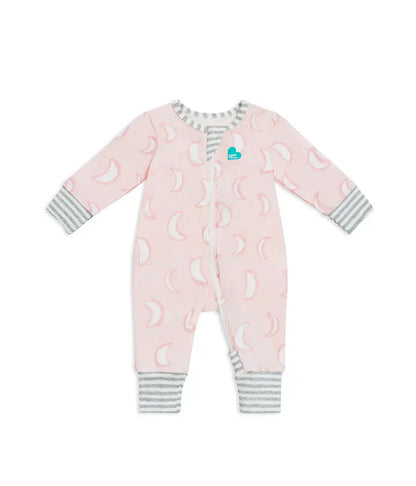 Footless Romper Cotton Pink Eclipse