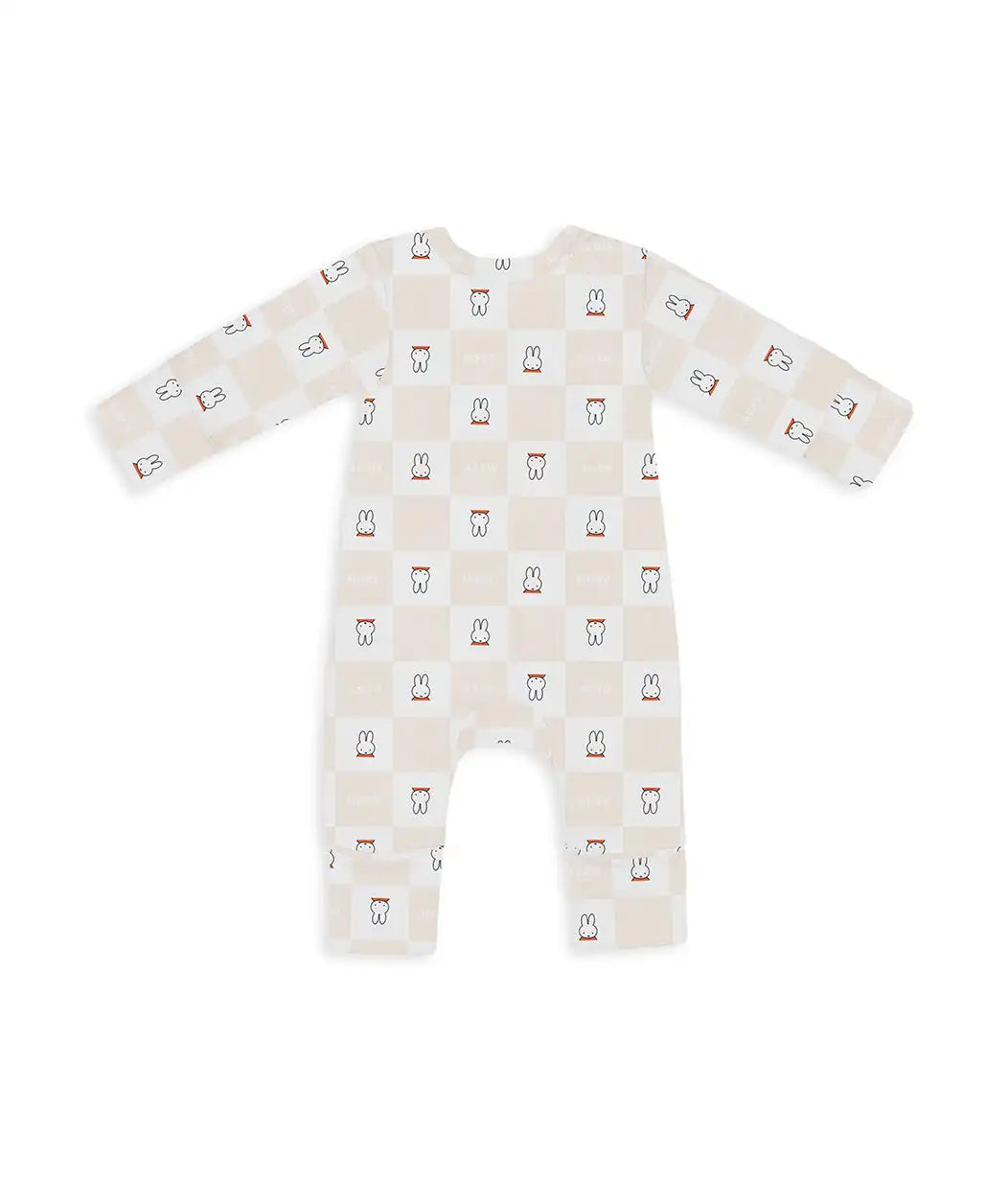 Romper Snug Fit Viscose from Bamboo Birch Miffy Checker