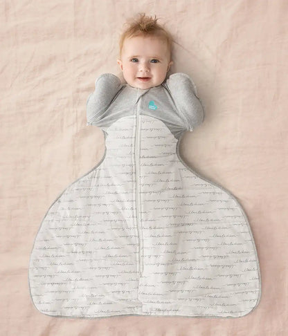 Swaddle Up™ 2-in-1 Transition Bag Hip Harness 2.5 TOG Cotton White Dreamer