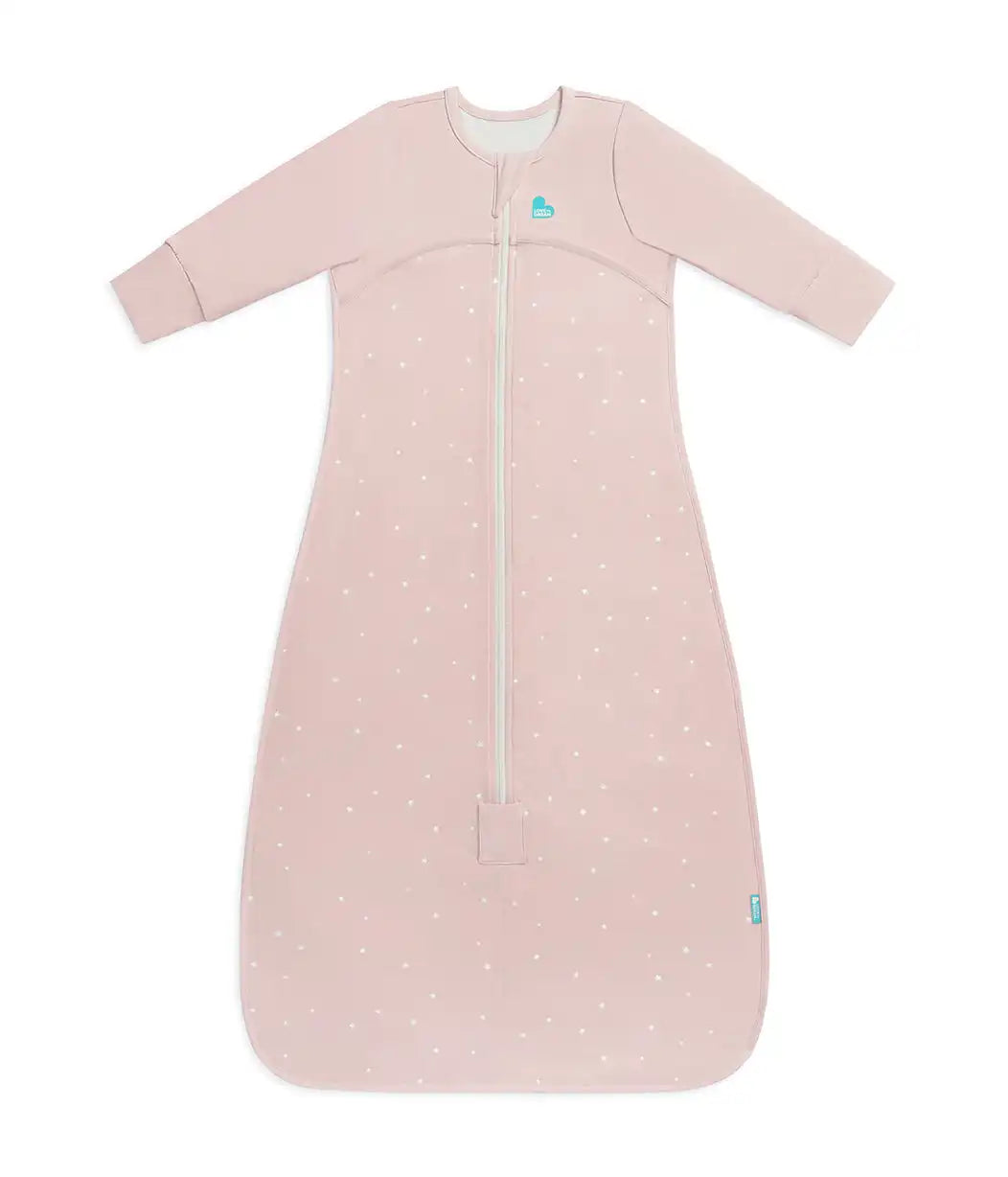 Sleep Bag Long Sleeve 1.0 TOG Cotton Powder Pink Twinkle