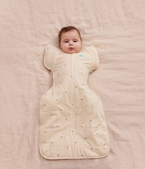 Swaddle Up™ 2-in-1 Transition Bag 2.5 TOG Cotton Oatmeal Bees