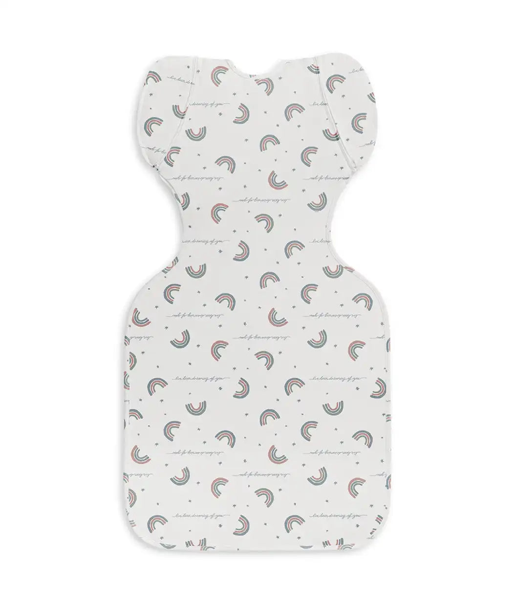 Swaddle Up™ 2-in-1 Transition Bag 1.0 TOG Cotton White Rainbow Dream