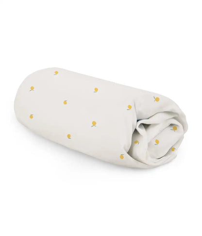 HushDry™ 2-in-1 Waterproof Fitted Crib Sheet Viscose from Bamboo Cream Lemons