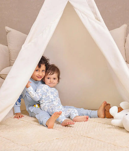 Romper Snug Fit Viscose from Bamboo Blue Miffy Checker