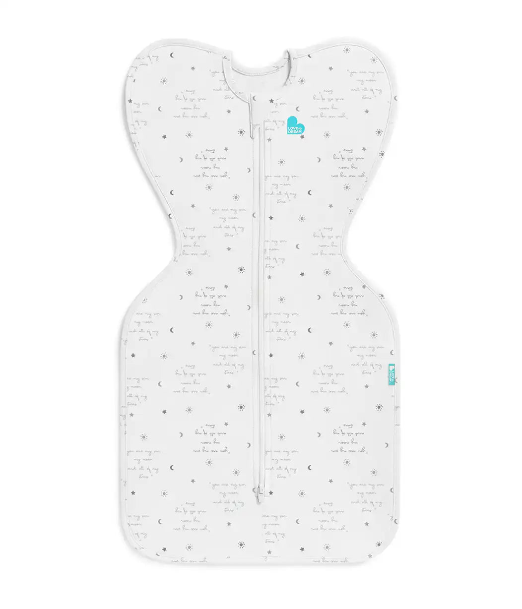 Swaddle Up™ 0.2 TOG Cotton White You Are My