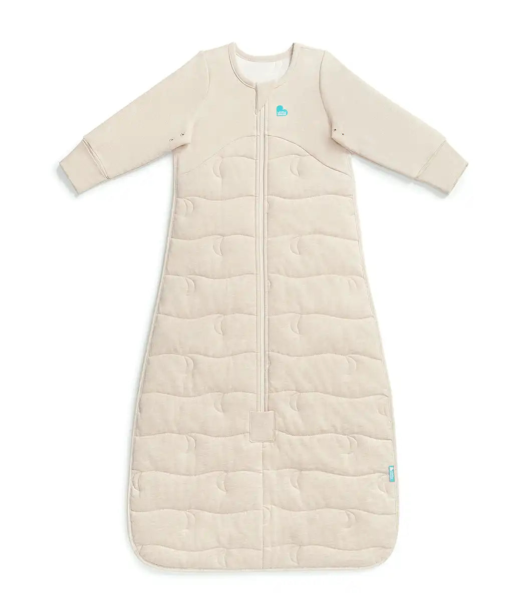 Sleep Bag Long Sleeve 3.5 TOG Cotton Oatmeal Moon Quilting