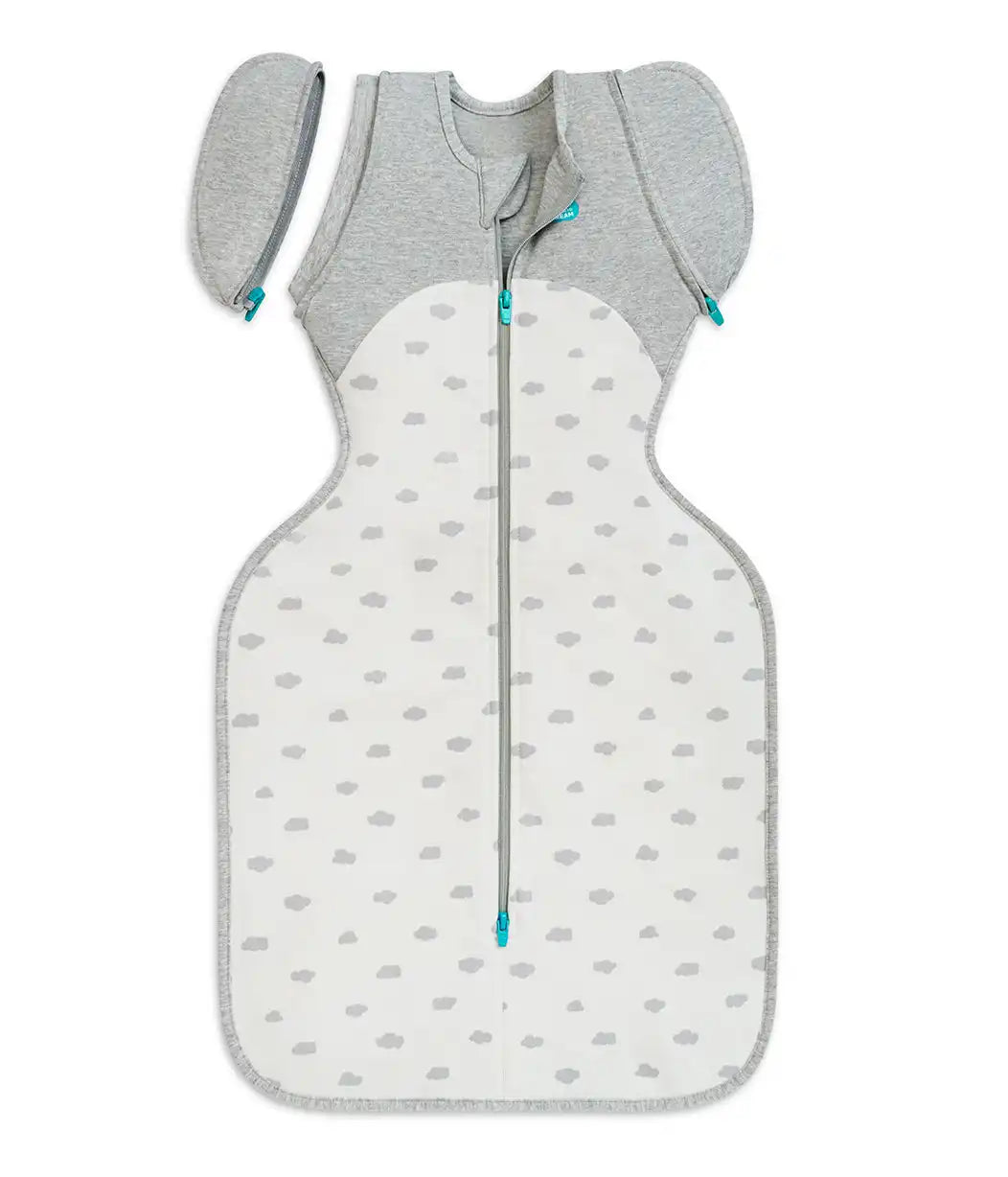Swaddle Up™ 2-in-1 Transition Bag 1.5 TOG Cotton White Mini Cloud