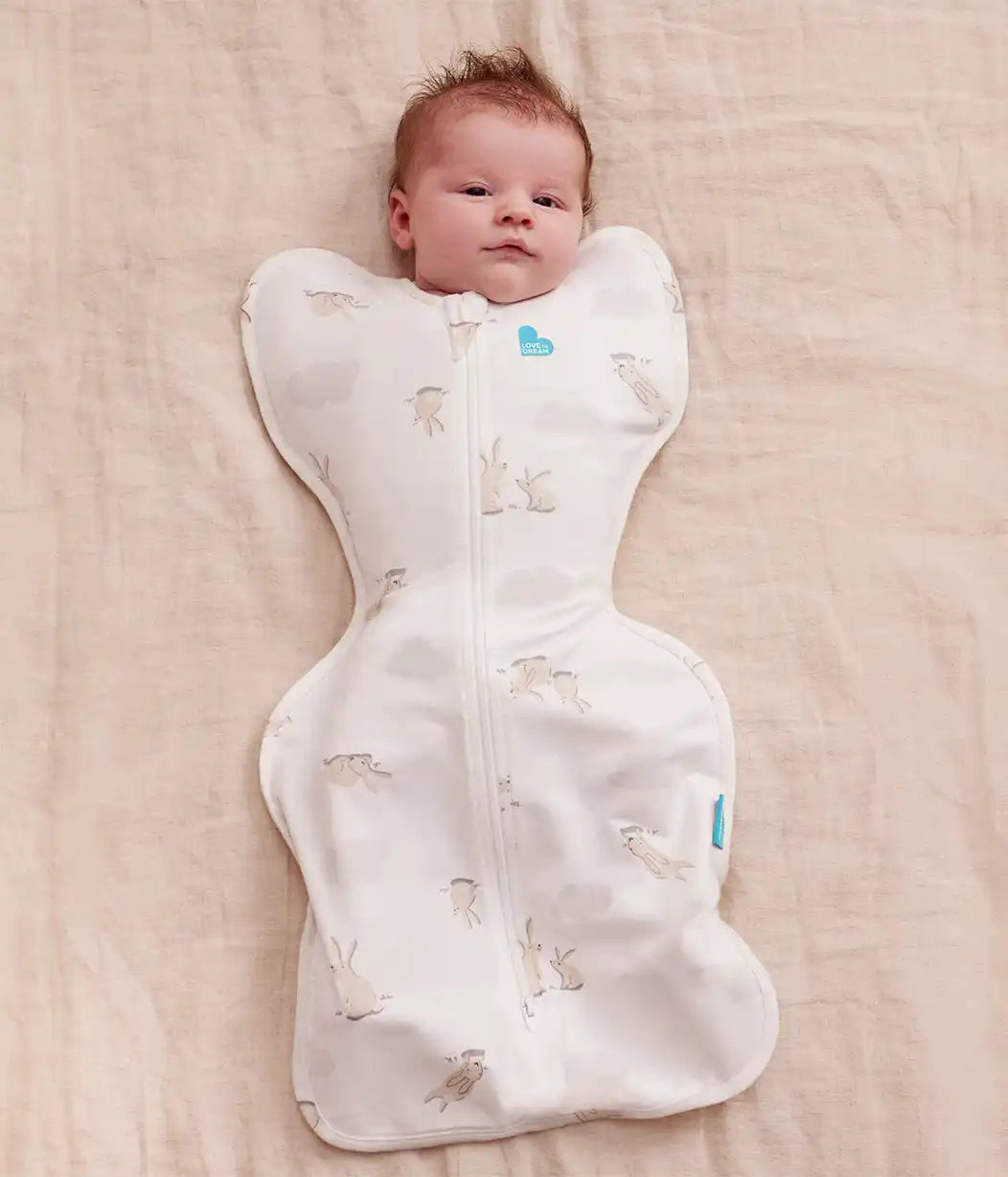 Ultimate Newborn Mattress Gift Bundle | Mattress | Swaddle | Towel | Wash Cloth | Burp Cloth | Bib | Bunnies