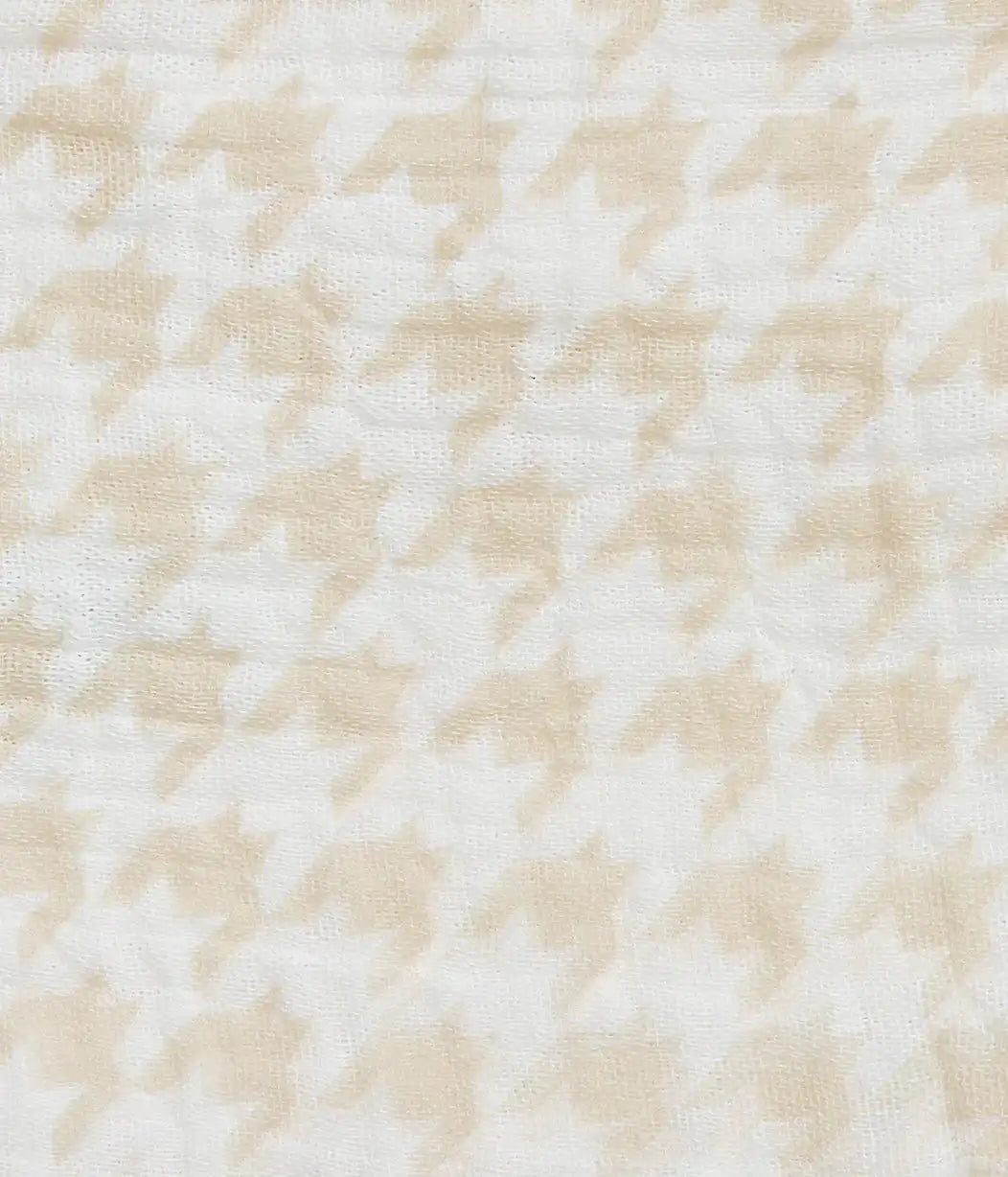 Baby Bath Bundle | Hooded Towel, Wash Cloth | Houndstooth