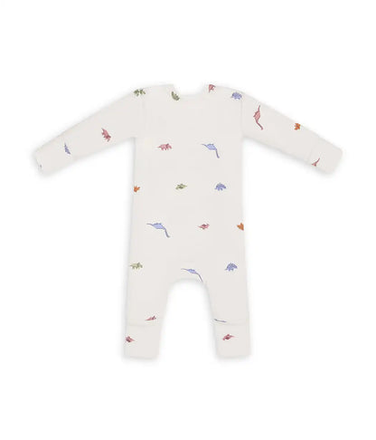Romper Snug Fit Viscose from Bamboo Cream Dino Snore