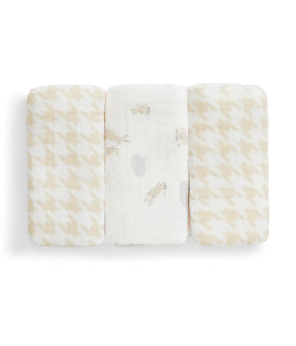 Ultimate Newborn Mattress Gift Bundle | Mattress | Swaddle | Towel | Wash Cloth | Burp Cloth | Bib | Bunnies