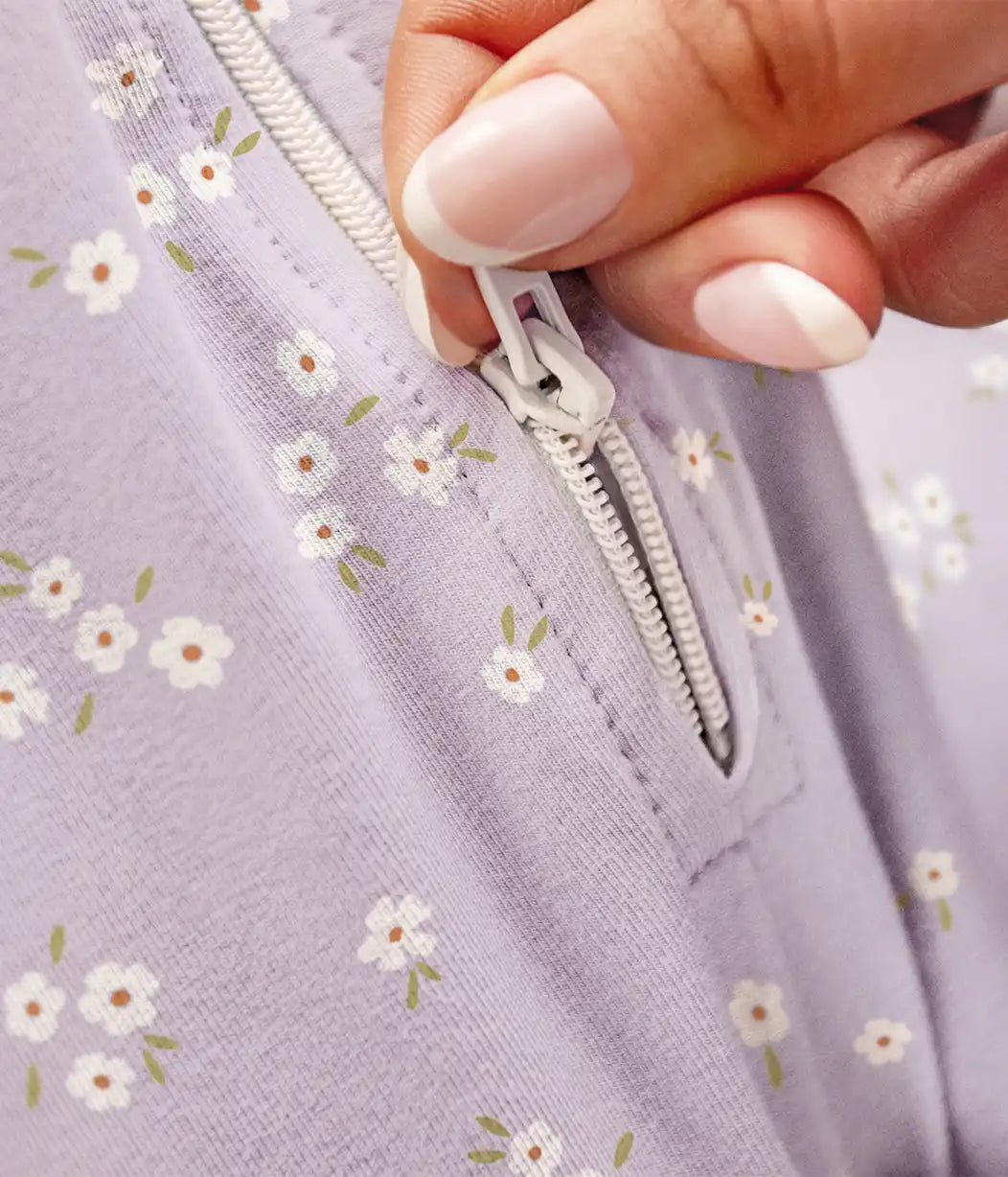 Swaddle Up™ 1.0 TOG Cotton Lilac Meadow