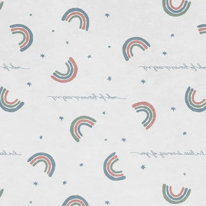 Swaddle Up™ 1.0 TOG Cotton White Rainbow Dream