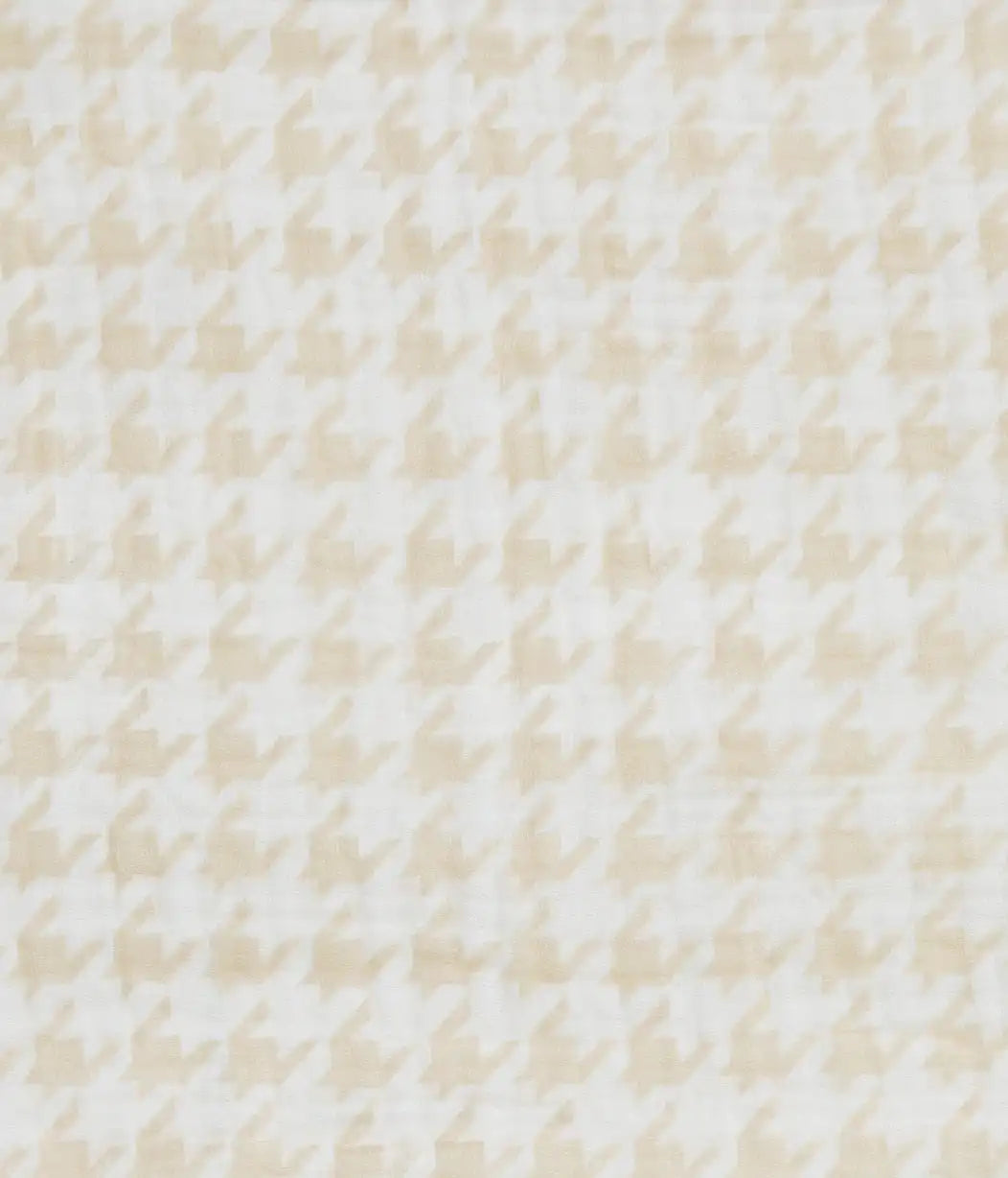 Wash Cloth 3 Pack Muslin White Mini Cloud Bunnies