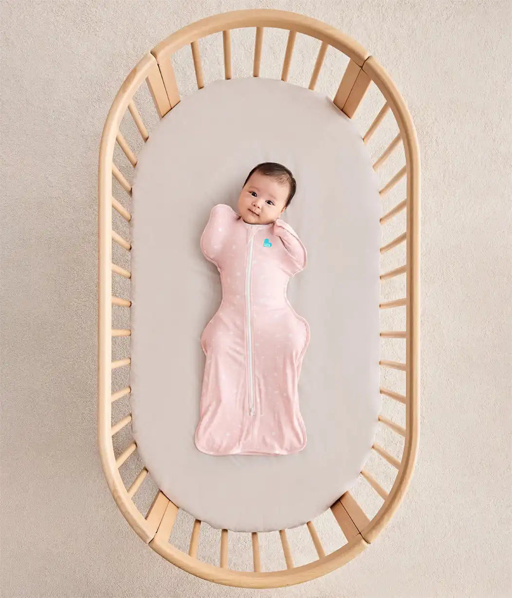 Swaddle Up™ 1.0 TOG Viscose from Bamboo Marle Pink Time and Space