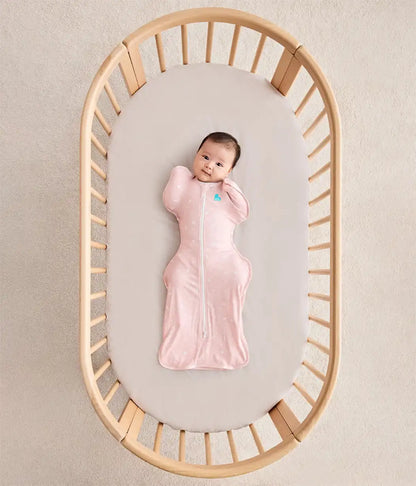 Swaddle Up™ 1.0 TOG Viscose from Bamboo Marle Pink Time and Space