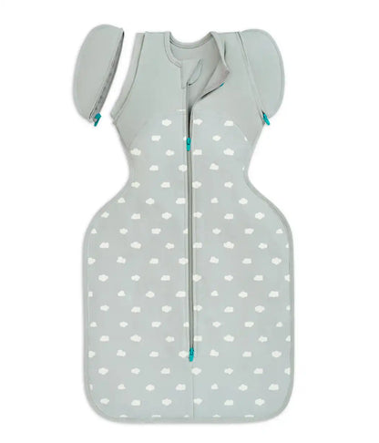 Swaddle Up™ 2-in-1 Transition Bag 1.5 TOG Cotton Light Olive Mini Cloud