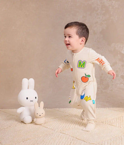 Sleep Suit Long Sleeve 1.0 TOG Cotton Birch Miffy Placement