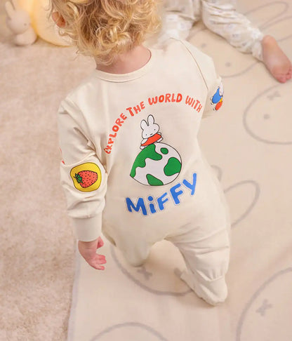 Sleep Suit Long Sleeve 1.0 TOG Cotton Birch Miffy Placement