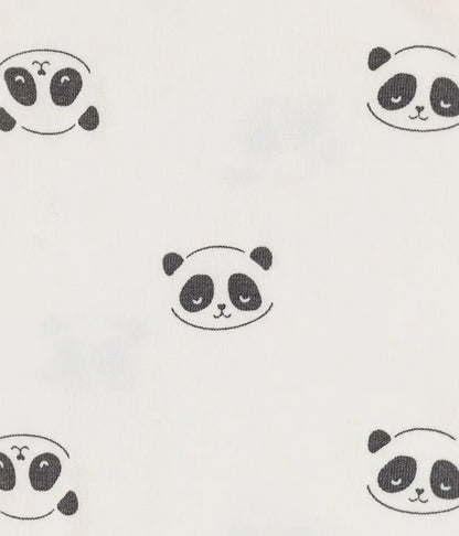 Romper Snug Fit Viscose from Bamboo Cream Sleepy Pandas