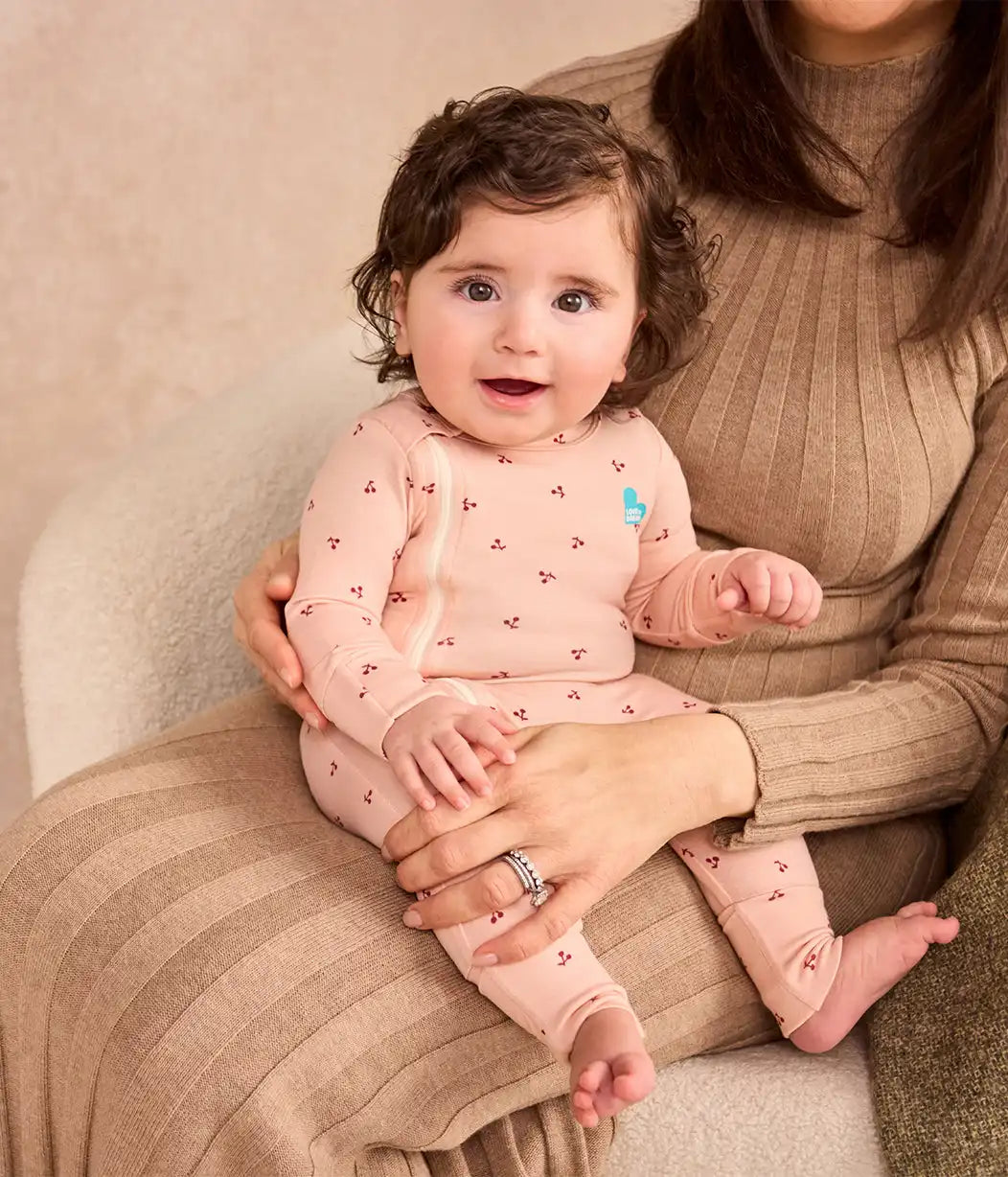 Romper Snug Fit Viscose from Bamboo Blush Cherries