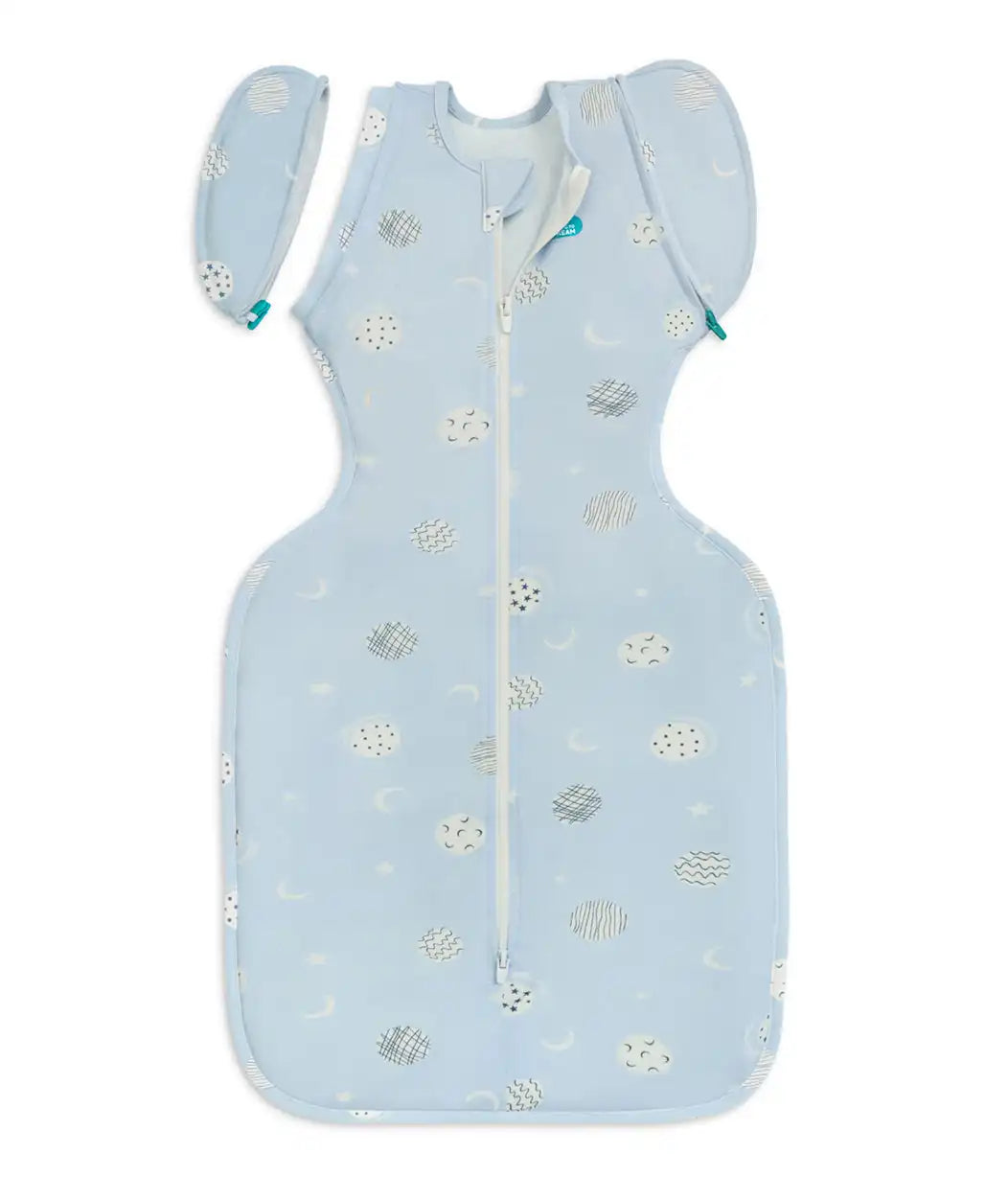 Swaddle Up™ 2-in-1 Transition Bag 0.2 TOG Viscose from Bamboo Light Blue Little Dreamer