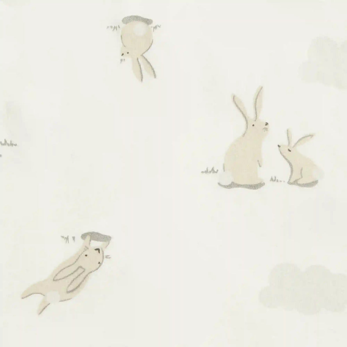 Swaddle Up™ 1.0 TOG Cotton White Cloud Bunnies