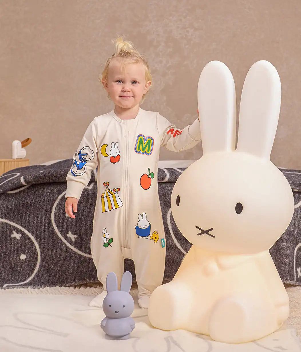 Sleep Suit Long Sleeve 1.0 TOG Cotton Birch Miffy Placement