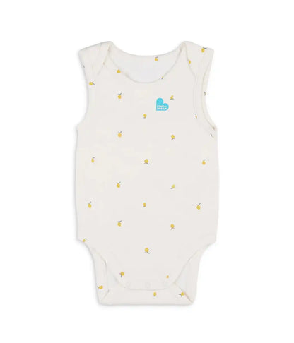 Bodysuit Sleeveless Snug Fit Viscose from Bamboo Cream Lemons