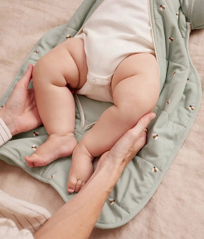 Swaddle Up™ 2-in-1 Transition Bag 2.5 TOG Cotton Olive Bees