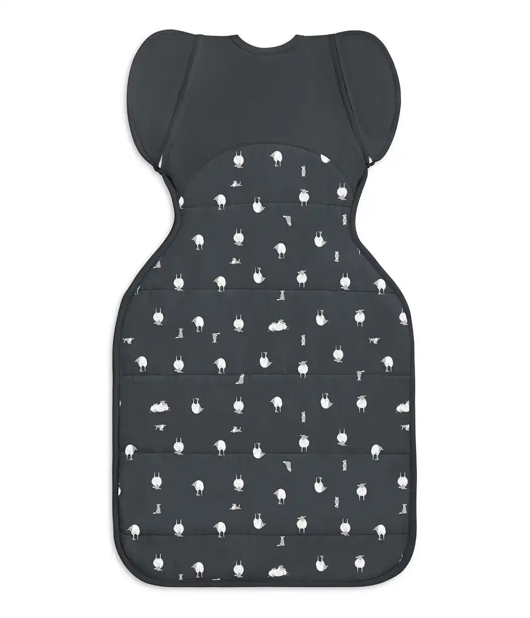 Swaddle Up™ 2-in-1 Transition Bag 2.5 TOG Organic Cotton/Merino Wool Charcoal Lamb's Best Friend
