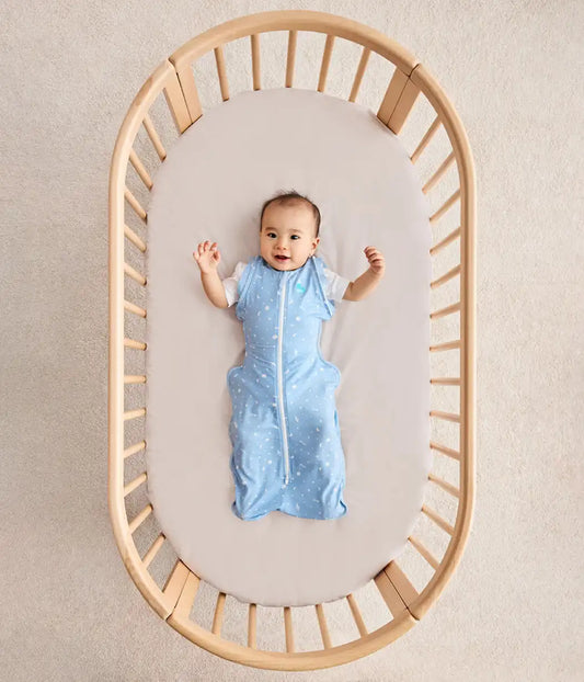 Swaddle Up™ 2-in-1 Transition Bag 1.0 TOG Viscose from Bamboo Light Blue Time and Space