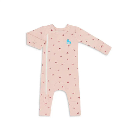 Swaddle Up & Romper Bundle | 1.0 TOG | Bamboo | Maroon | Blush Cherries