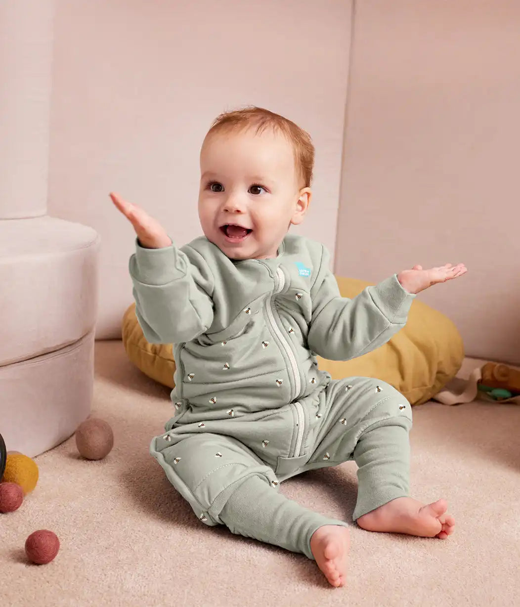 Sleep Suit Bundle | 1.5 | 2.5 TOG | Olive Twigs | Olive Bees | Oatmeal Bees