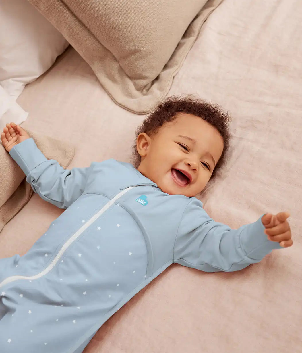 Sleep Suit Bundle | 1.0 TOG | Powder Blue Twinkle 2 | Tan Houndstooth