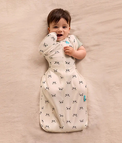 Swaddle Up™ 2-in-1 Transition Bag 1.0 TOG Cotton Cream Sleepy Pandas