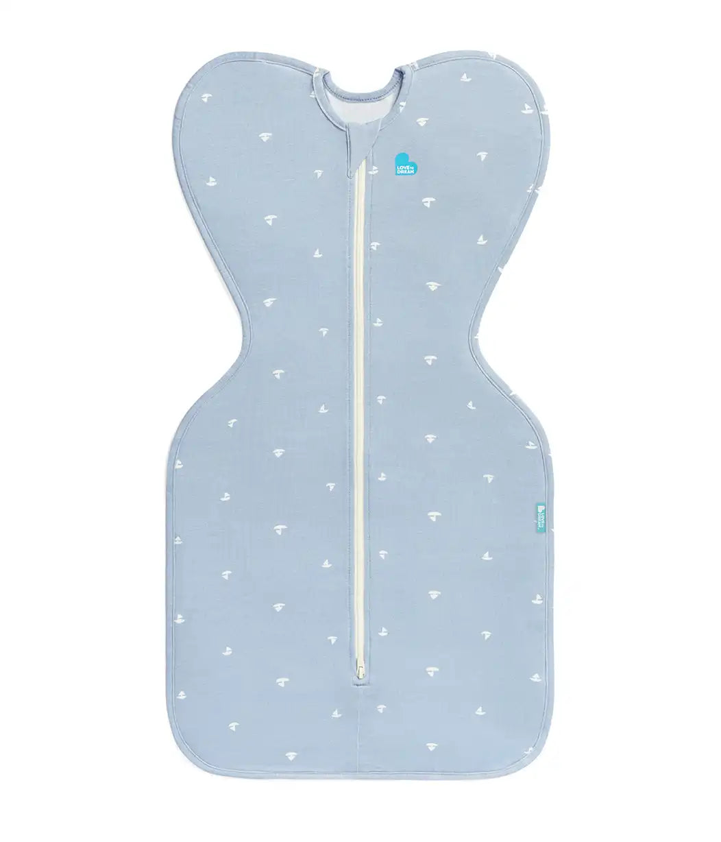 Swaddle Up™ 1.0 TOG Viscose from Bamboo Mist Blue Boats