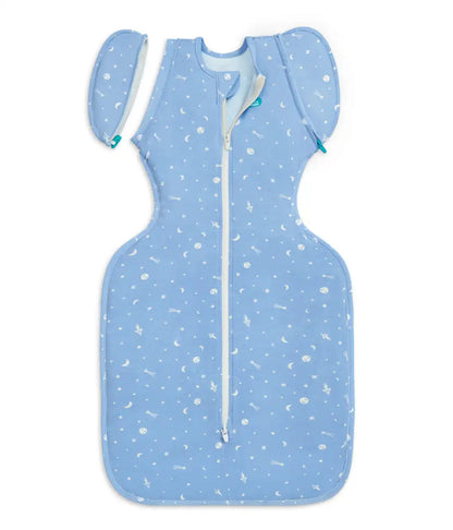 Swaddle Up™ 2-in-1 Transition Bag 1.0 TOG Viscose from Bamboo Light Blue Time and Space
