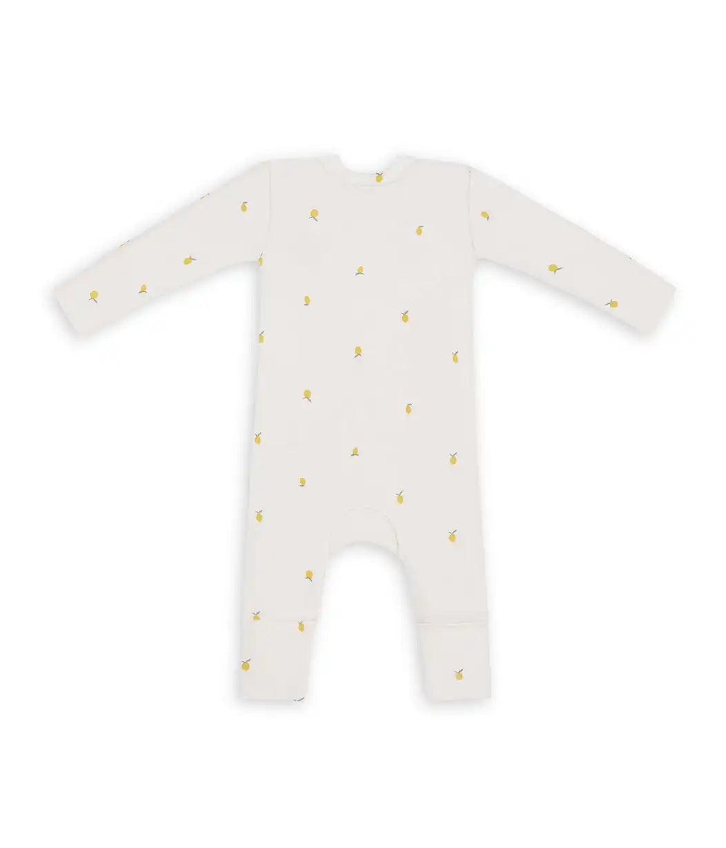 Romper Snug Fit Viscose from Bamboo Cream Lemons