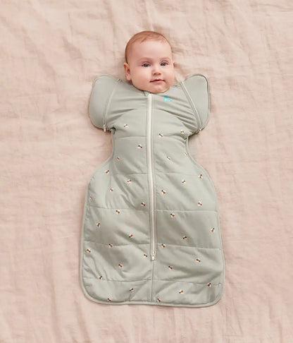 Swaddle Up™ 2-in-1 Transition Bag 2.5 TOG Cotton Olive Bees