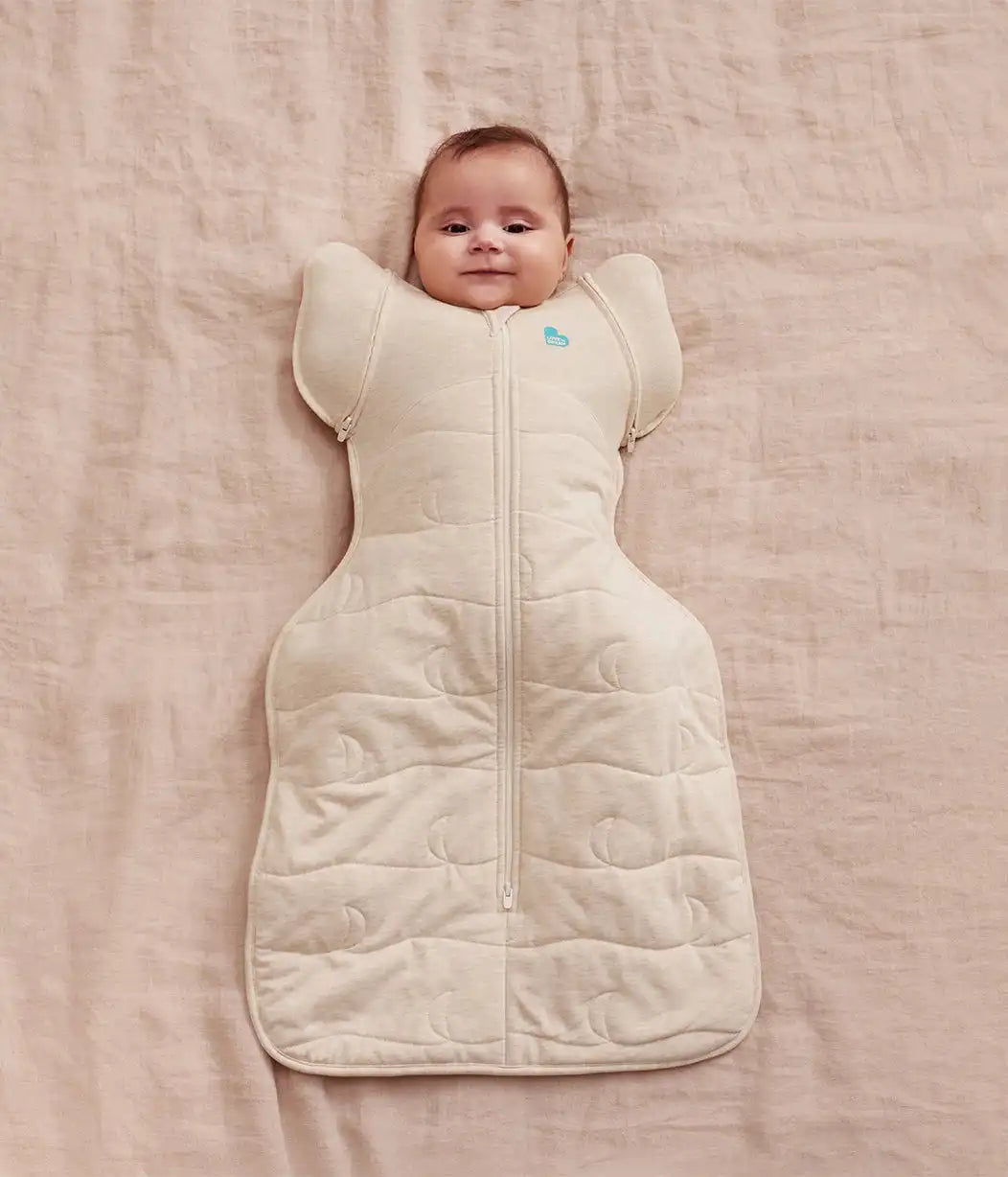 Swaddle Up™ 2-in-1 Transition Bag 3.5 TOG Cotton Oatmeal Moon Quilting
