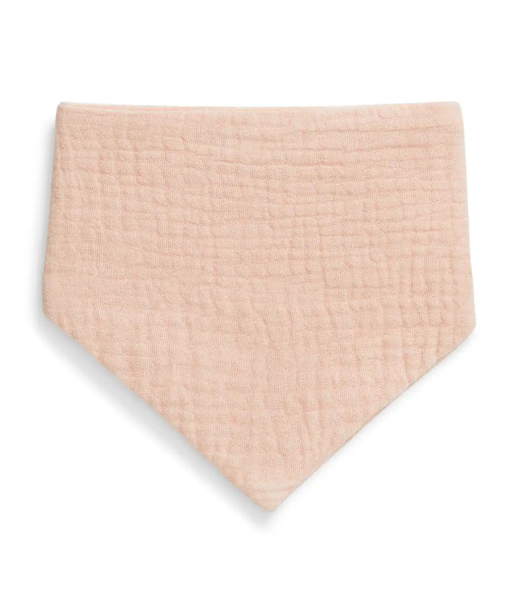 Bib 2 Pack Muslin Blush Rocket