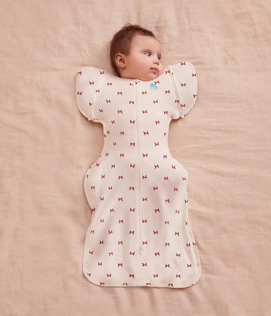 Swaddle Up™ 2-in-1 Transition Bag 1.0 TOG Cotton Cream Bows