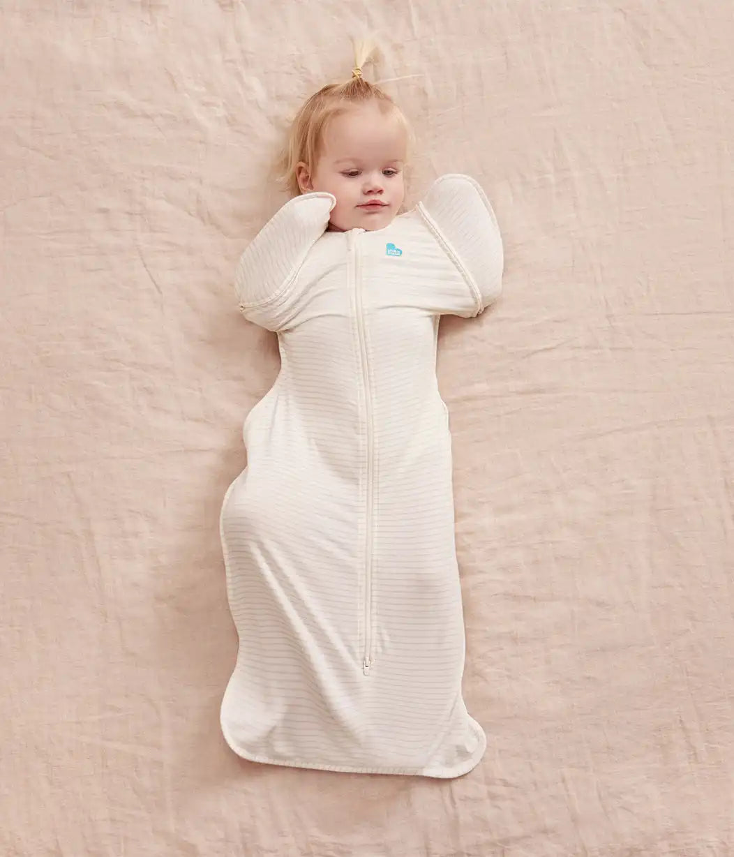 Swaddle Up™ 2-in-1 Transition Bag 0.2 TOG Cotton Tan Breton Stripe