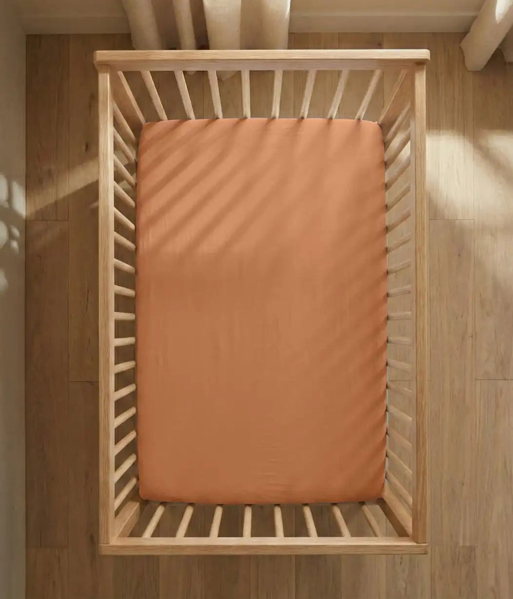 HushDry™ 2-in-1 Waterproof Fitted Crib Sheet Viscose from Bamboo Hazel