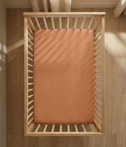 HushDry™ 2-in-1 Waterproof Fitted Crib Sheet Viscose from Bamboo Hazel
