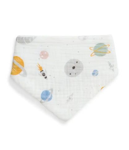 Bib 2 Pack Muslin Blush Rocket