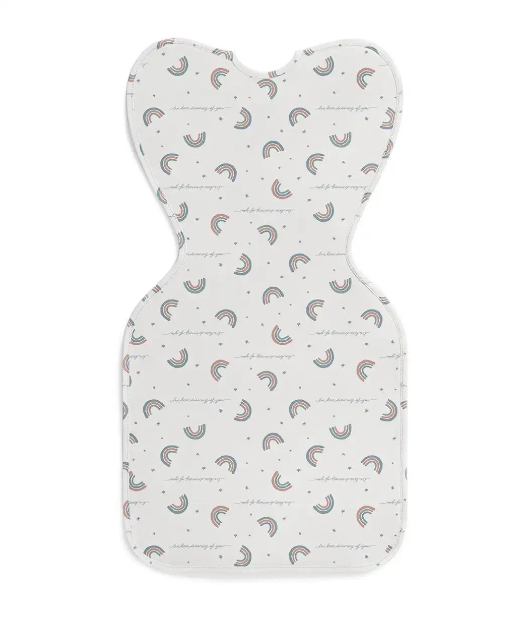 Swaddle Up™ 1.0 TOG Cotton White Rainbow Dream